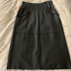 Florentine Leather Skirt